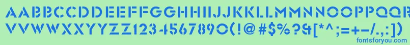 Glst Font – Blue Fonts on Green Background