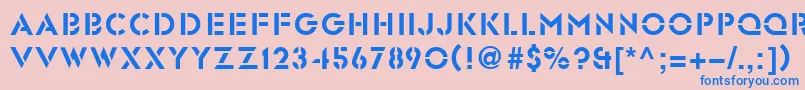 Glst Font – Blue Fonts on Pink Background