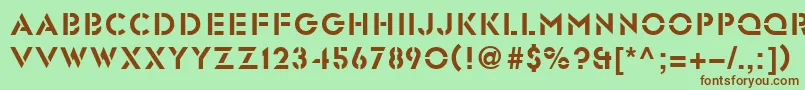 Glst Font – Brown Fonts on Green Background