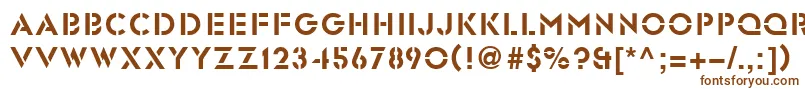 Glst-fontti – ruskeat fontit valkoisella taustalla