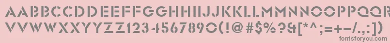 Glst Font – Gray Fonts on Pink Background