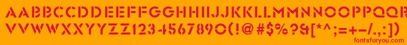 Glst Font – Red Fonts on Orange Background