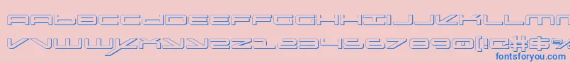 Oramacs Font – Blue Fonts on Pink Background