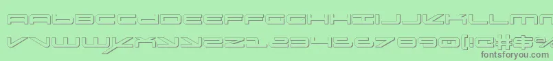 Oramacs Font – Gray Fonts on Green Background