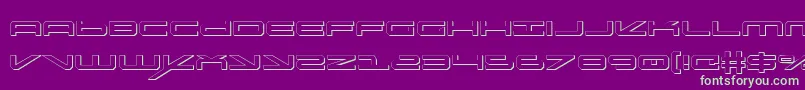 Oramacs Font – Green Fonts on Purple Background