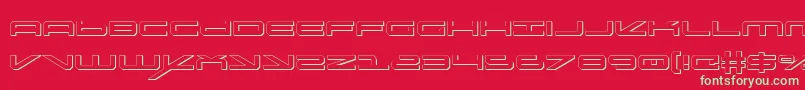 Oramacs Font – Green Fonts on Red Background