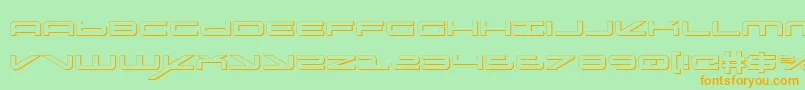 Oramacs Font – Orange Fonts on Green Background