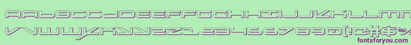 Oramacs Font – Purple Fonts on Green Background