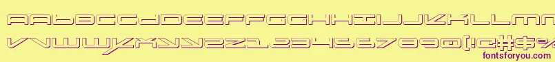 Oramacs Font – Purple Fonts on Yellow Background