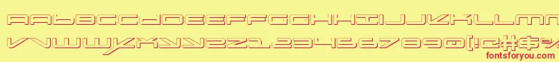 Oramacs Font – Red Fonts on Yellow Background