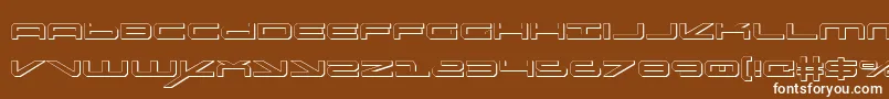 Oramacs Font – White Fonts on Brown Background