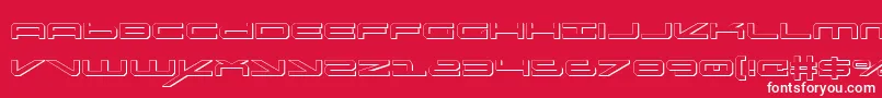 Oramacs Font – White Fonts on Red Background