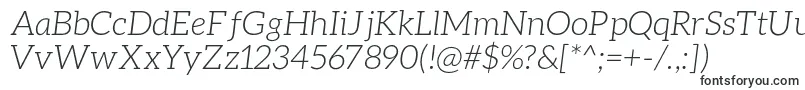 Шрифт AleoLightitalic – многолинейные шрифты