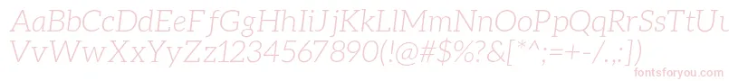 AleoLightitalic Font – Pink Fonts