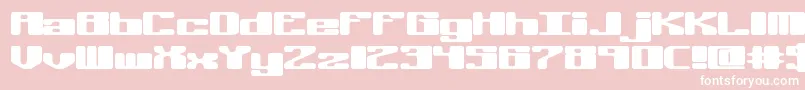 Offkiltr Font – White Fonts on Pink Background