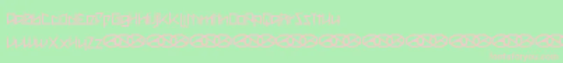 Metah Font – Pink Fonts on Green Background