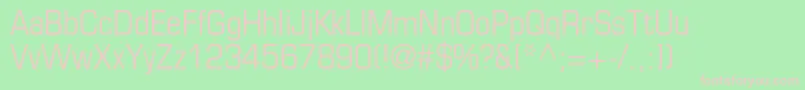 EurostileltstdCn Font – Pink Fonts on Green Background