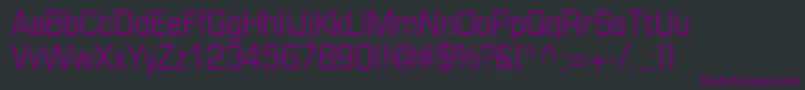 EurostileltstdCn Font – Purple Fonts on Black Background