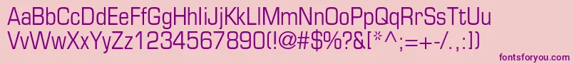 EurostileltstdCn Font – Purple Fonts on Pink Background