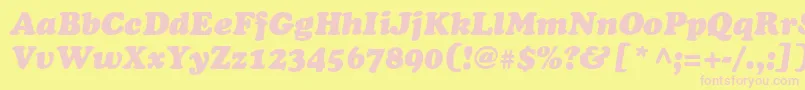 More about CooperItalicItalic Font CooperItalicItalic Font – Pink Fonts on Yellow Background