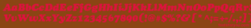 fuente CooperItalicItalic – Fuentes Rojas Sobre Fondo Marrón