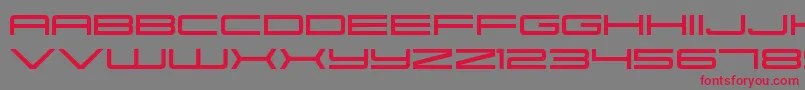 SkPorsche Font – Red Fonts on Gray Background