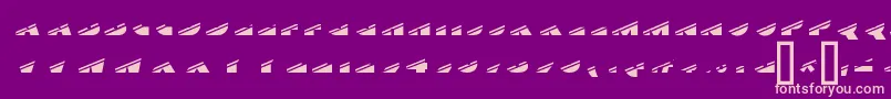 XylitolStripe Font – Pink Fonts on Purple Background