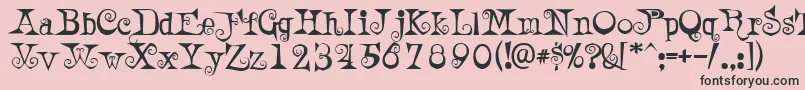 More about AWeirdPartyalt Font AWeirdPartyalt Font – Black Fonts on Pink Background