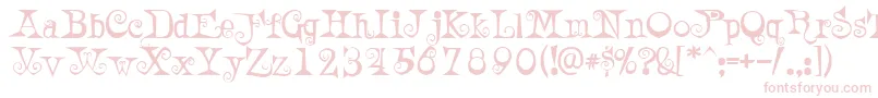 AWeirdPartyalt Font – Pink Fonts on White Background