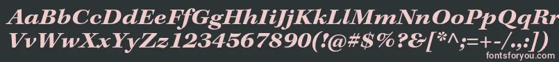 KeplerstdBoldextit Font – Pink Fonts on Black Background