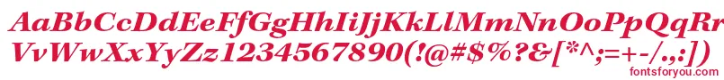 KeplerstdBoldextit-Schriftart – Rote Schriften auf weißem Hintergrund
