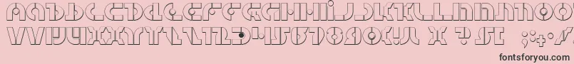 QuestlokShadow Font – Black Fonts on Pink Background