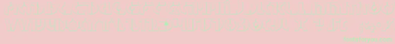 QuestlokShadow Font – Green Fonts on Pink Background