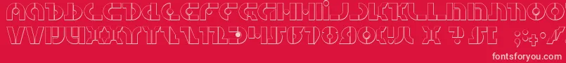 QuestlokShadow Font – Pink Fonts on Red Background