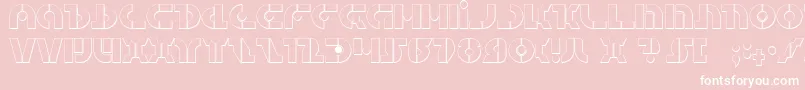 QuestlokShadow Font – White Fonts on Pink Background