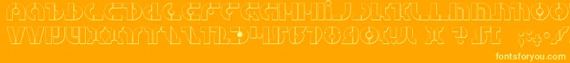 QuestlokShadow Font – Yellow Fonts on Orange Background