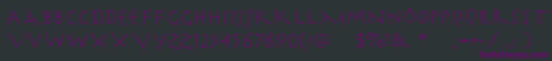 Herrcooleswriting Font – Purple Fonts on Black Background