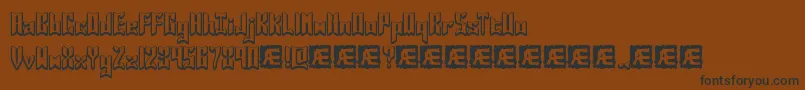 JasperBrk Font – Black Fonts on Brown Background