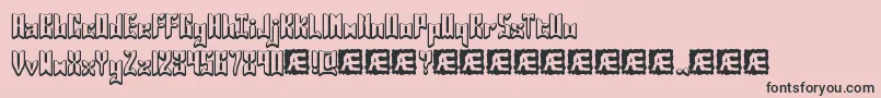 JasperBrk Font – Black Fonts on Pink Background