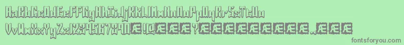 JasperBrk Font – Gray Fonts on Green Background