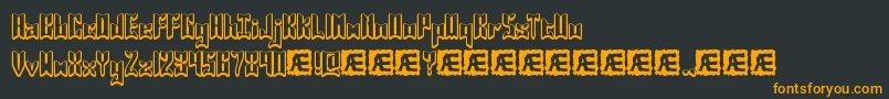 JasperBrk Font – Orange Fonts on Black Background