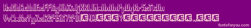 JasperBrk Font – Pink Fonts on Purple Background