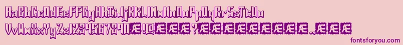 JasperBrk Font – Purple Fonts on Pink Background