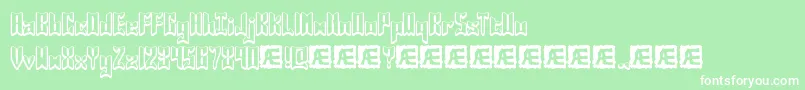 JasperBrk Font – White Fonts on Green Background