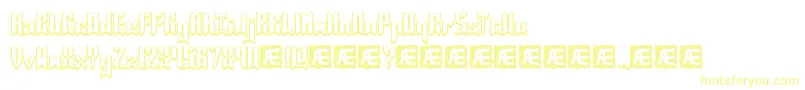 JasperBrk Font – Yellow Fonts on White Background