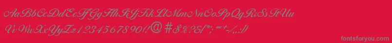 BallantinesMedium Font – Gray Fonts on Red Background