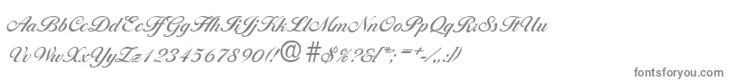 フォントBallantinesMedium – 白い背景に灰色の文字