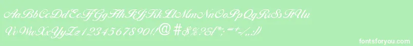 BallantinesMedium Font – White Fonts on Green Background