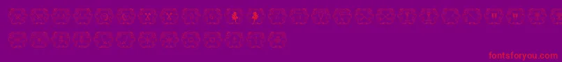 Armorial Font – Red Fonts on Purple Background