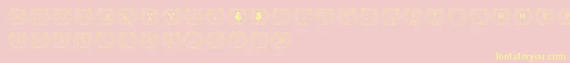 More about Armorial Font Armorial Font – Yellow Fonts on Pink Background